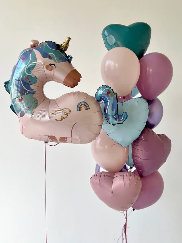 Композиция из шаров «Морской единорог» Композиция из шаров «Морской единорог»