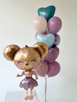 Композиция из шаров «Мышка балерина»
