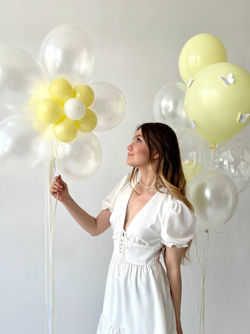 Композиция из шаров «Нежное солнышко»