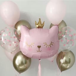 Композиция из шаров "Принцесса котенок"