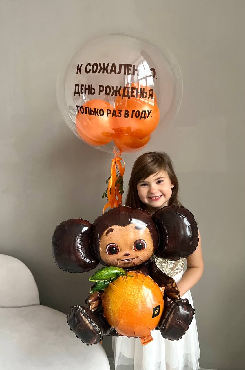 Композиция из шаров с воздухом «Маленький друг»