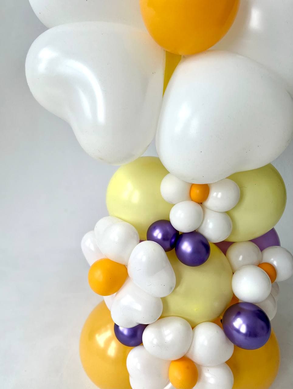 Композиция из шаров с воздухом «Ромашка, Мой любимый цветок»