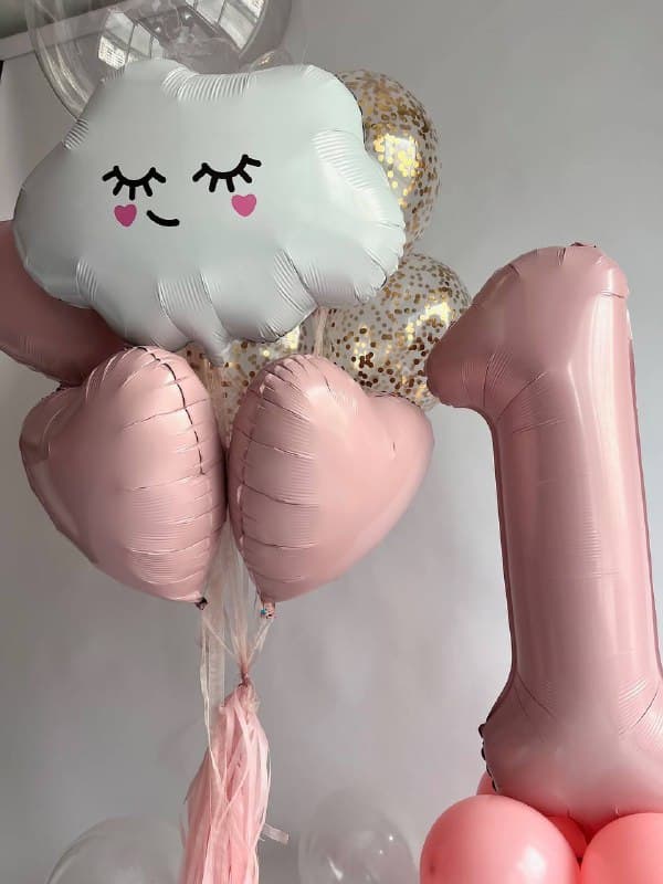 Композиция из шаров с воздухом «Заоблачная»