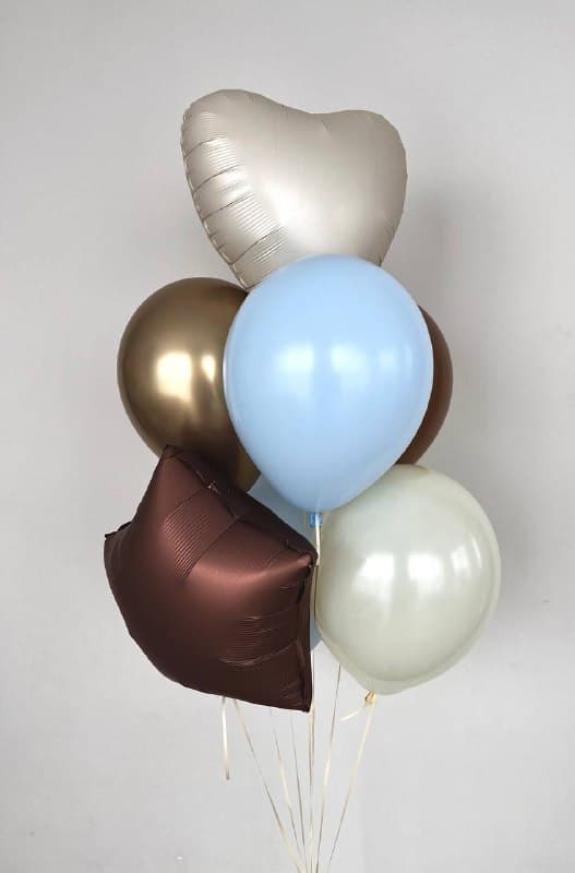 Композиция из шаров с воздухом «Звездный мишка»