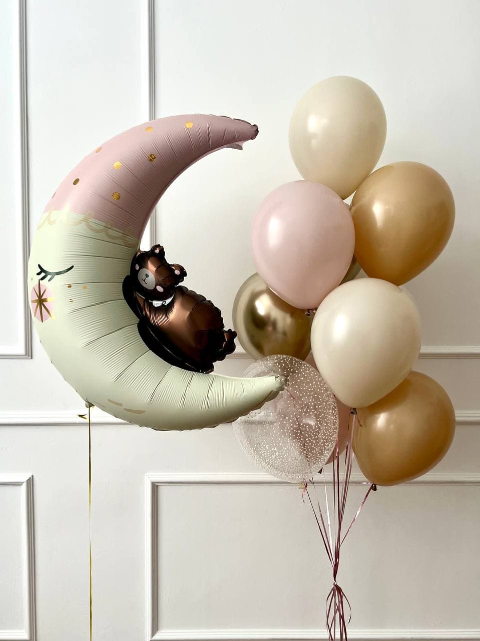 Композиция из шаров «Выписка S девочка»