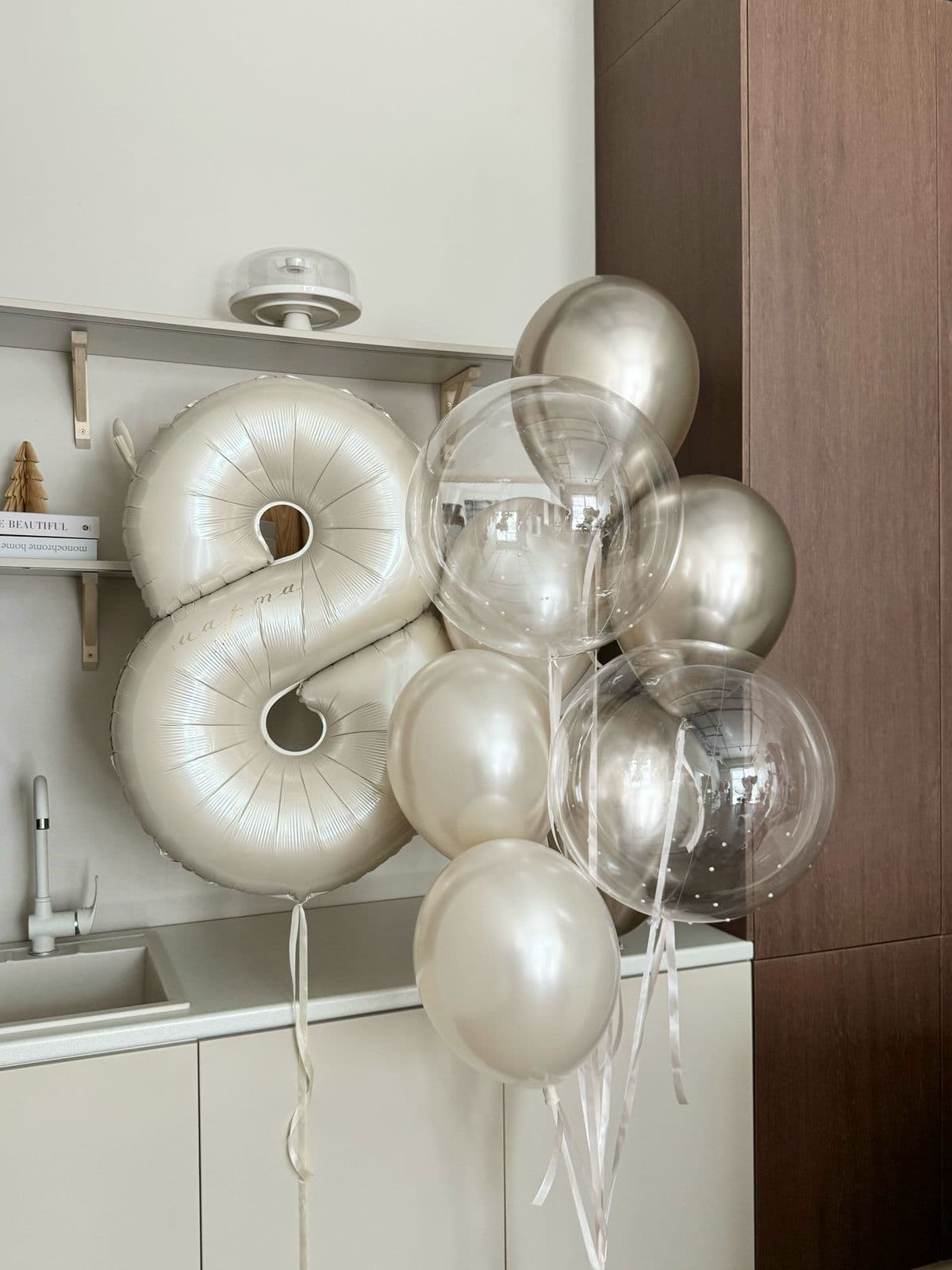 Композиция из шаров «Жемчуг»