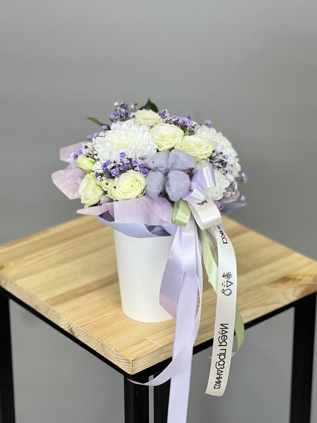 Композиция "Сиреневенькая" в стаканчике Композиция "Сиреневенькая" в стаканчике