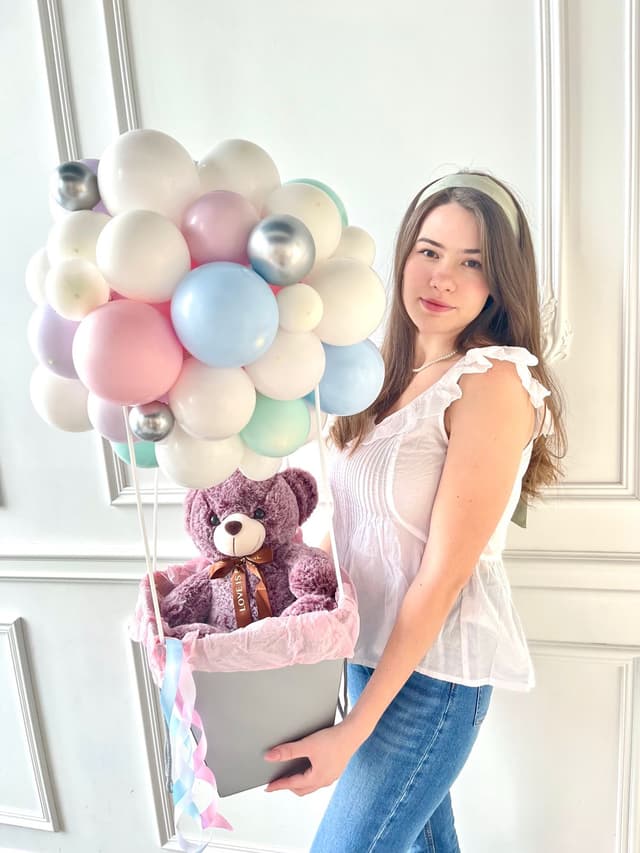 Композиция с мягкой игрушкой Композиция с мягкой игрушкой