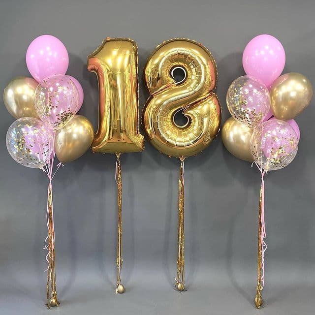 Композиция из шаров "18-летие" Композиция из шаров "18-летие"