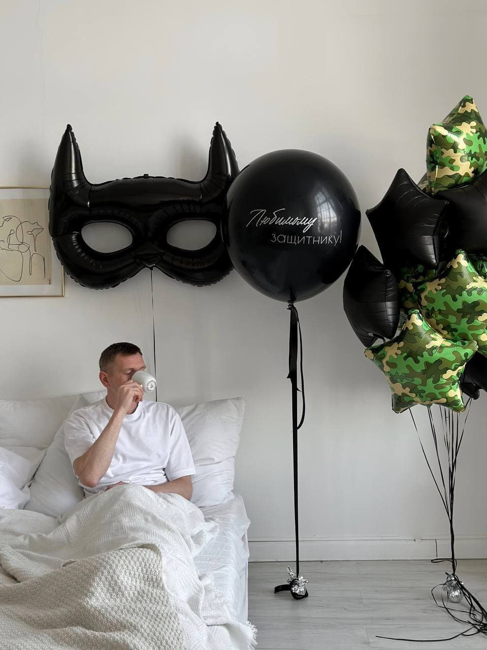 Композиция из шаров «Black man»