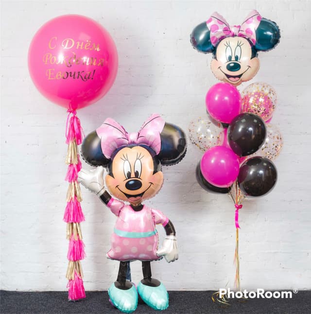 Композиция из шаров "Большая Минни Маус" Композиция из шаров "Большая Минни Маус"