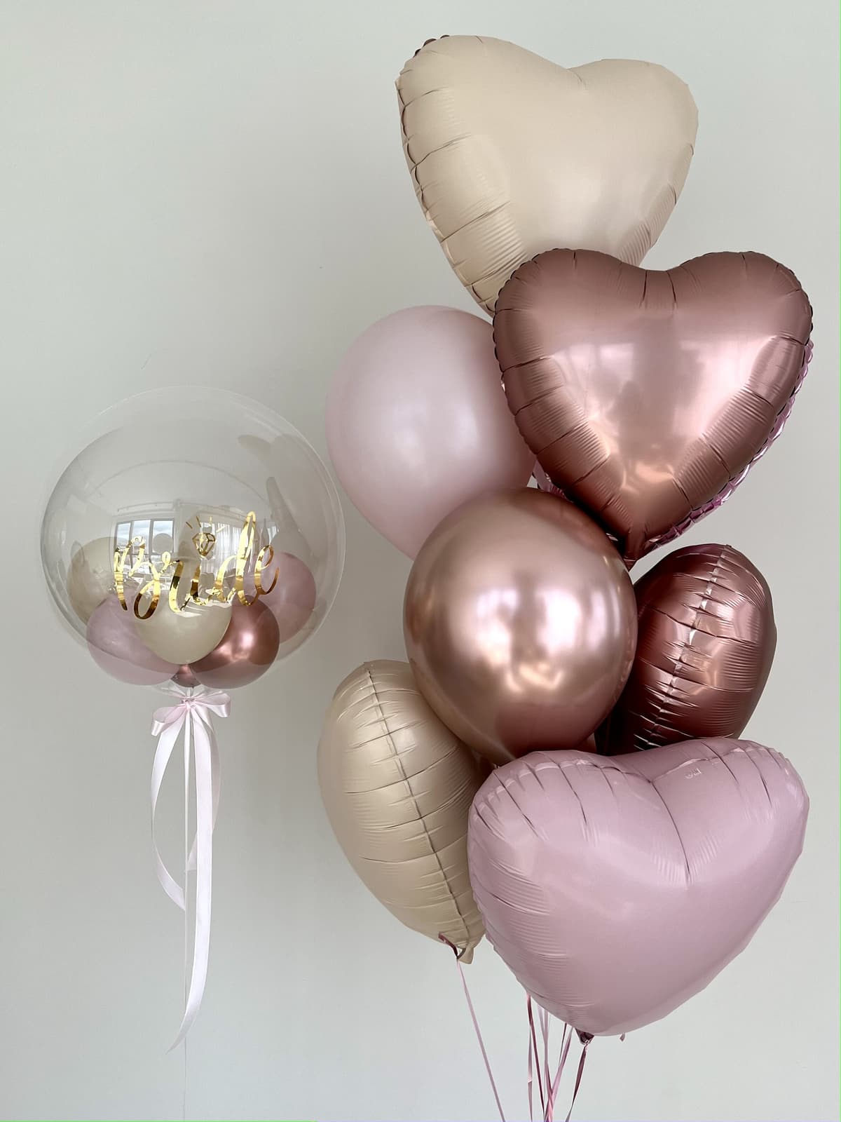 Композиция из шаров «Невеста в розовом»
