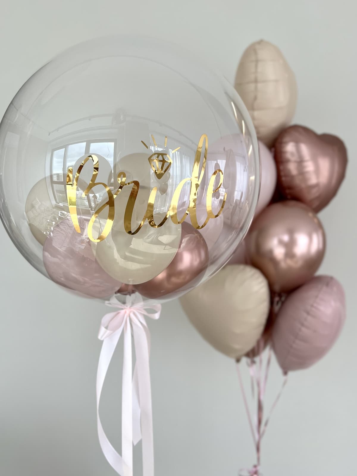 Композиция из шаров «Невеста в розовом»