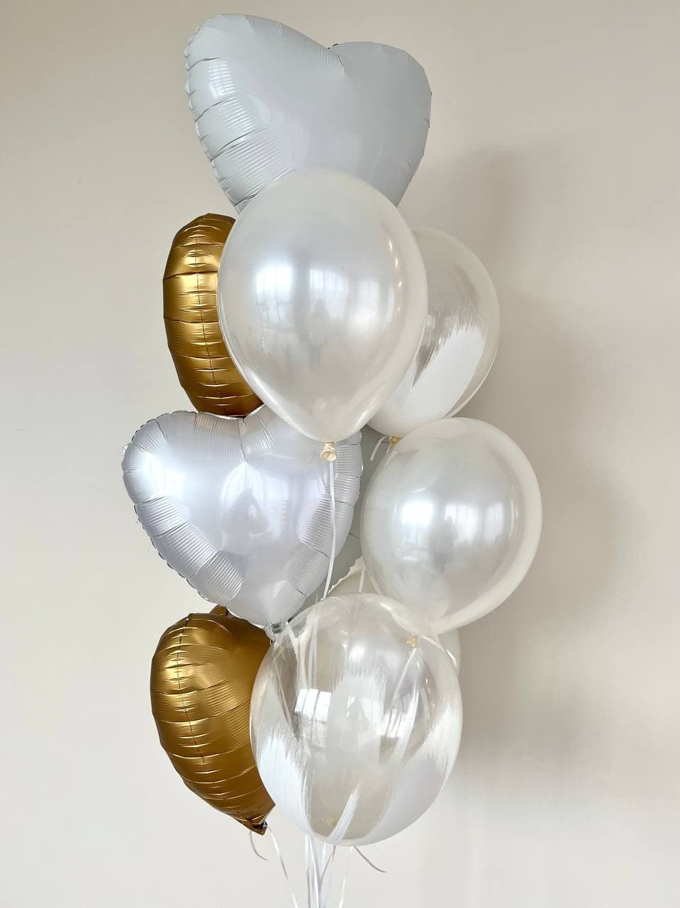 Композиция из шаров «Белоснежная невеста»