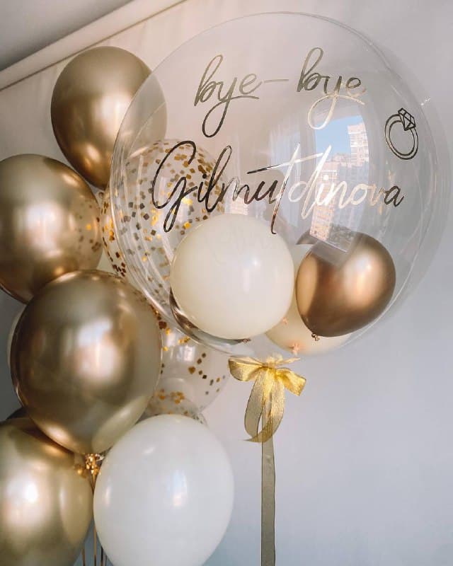 Композиция из шаров "Невеста" Композиция из шаров "Невеста"