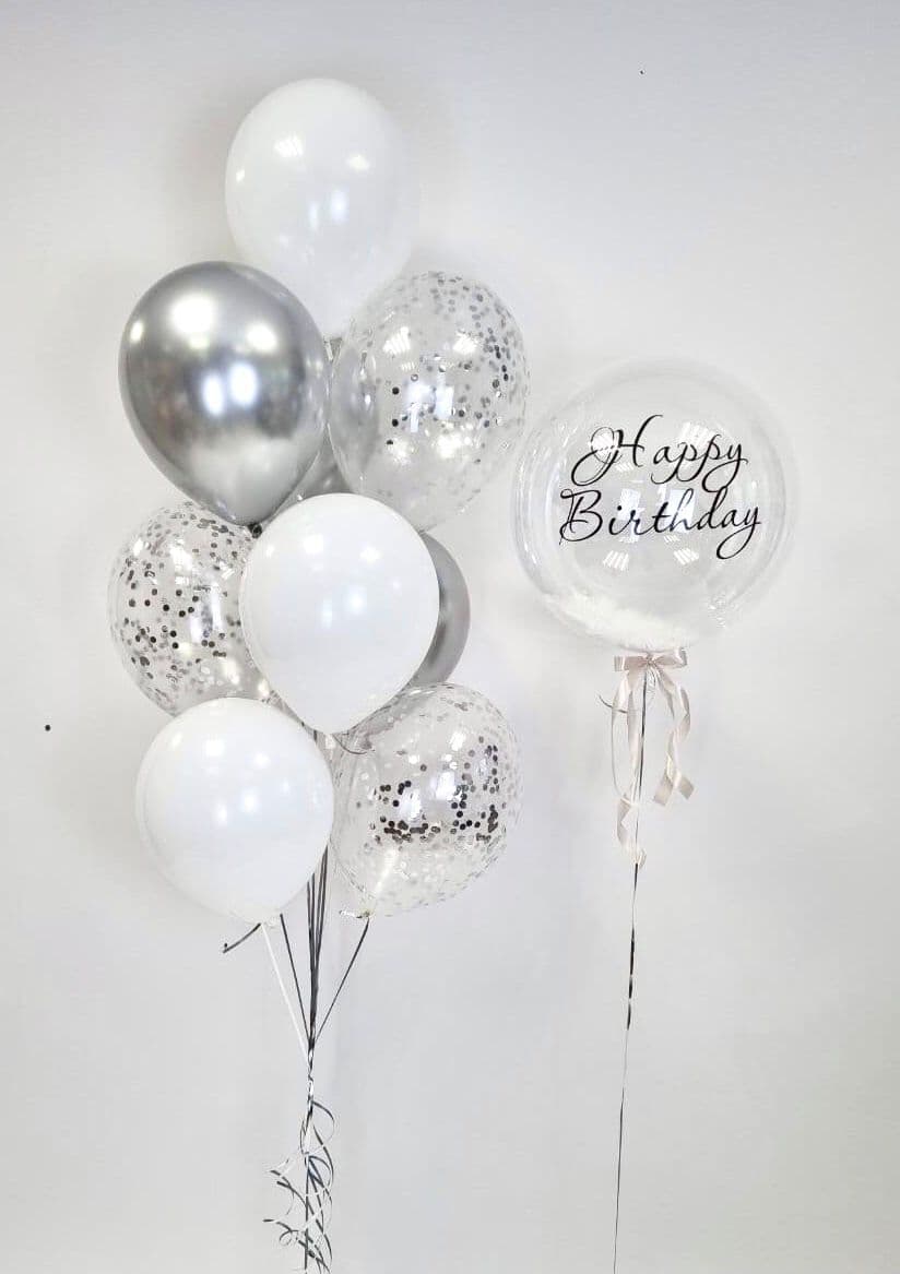 Композиция из шаров "Дымчатый"