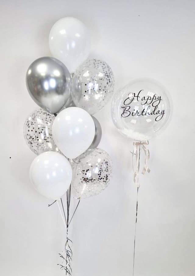 Композиция из шаров "Дымчатый" Композиция из шаров "Дымчатый"