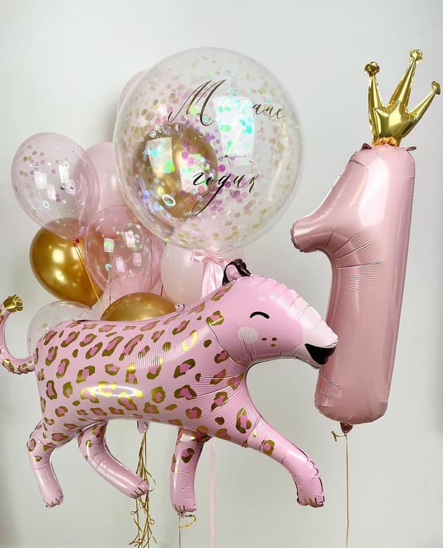 Композиция из шаров "Годик принцессе" Композиция из шаров "Годик принцессе"