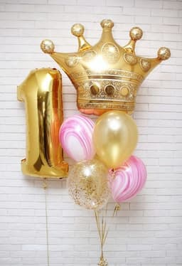 Композиция из шаров "Золотая"