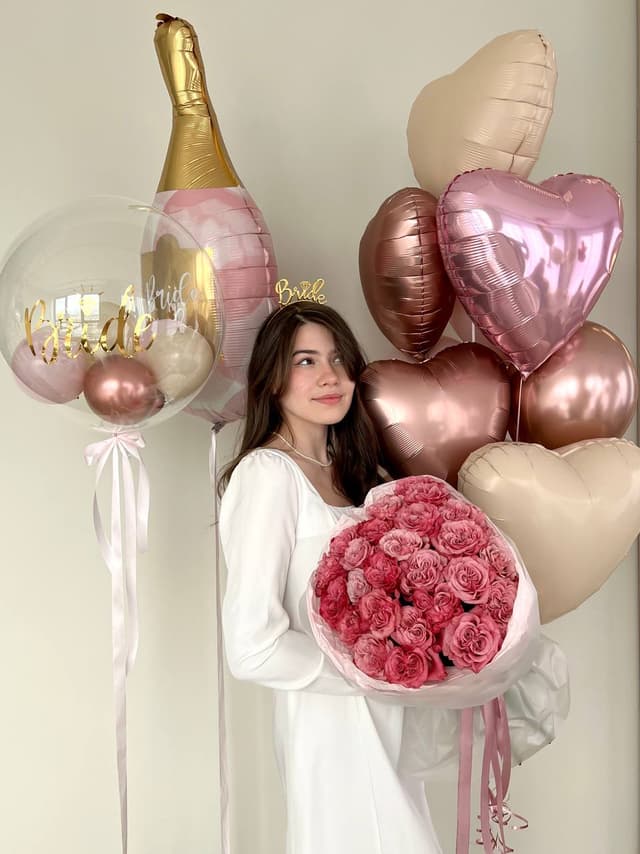 Композиция из шаров «Игристое. Девичник» Композиция из шаров «Игристое. Девичник»