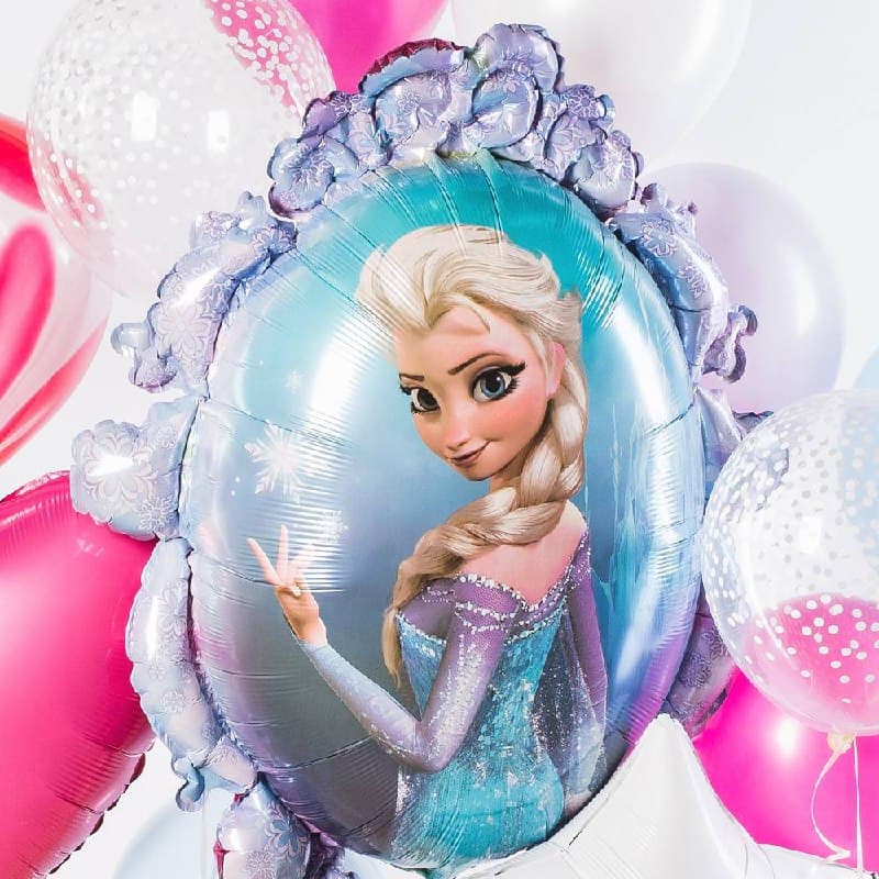 Композиция из шаров "Холодное сердце. Эльза"