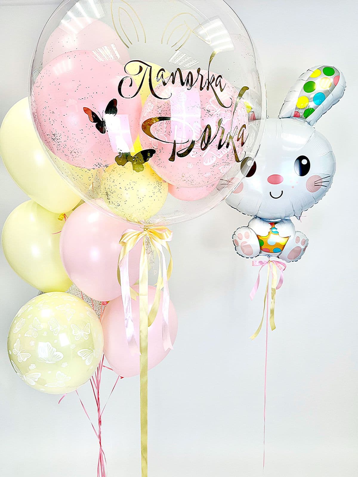 Композиция из шаров "Лапочка дочка"