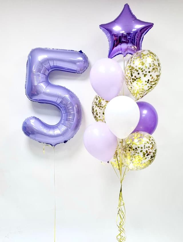 Композиция из шаров "Лаванда" Композиция из шаров "Лаванда"