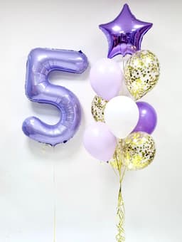 Композиция из шаров "Лаванда"