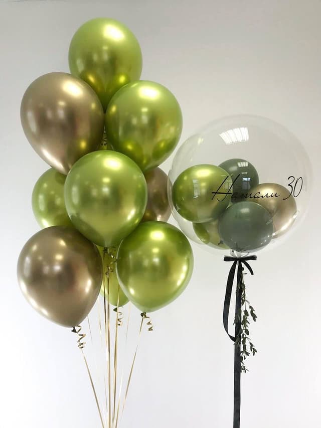 Композиция из шаров "Лайм" Композиция из шаров "Лайм"