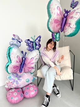 Композиция из шаров «Лети бабочка»