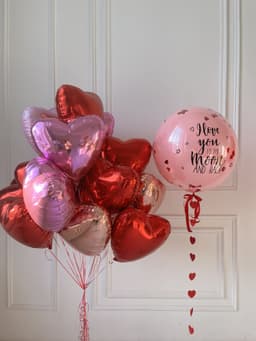 Композиция из шаров «Люблю до Луны»