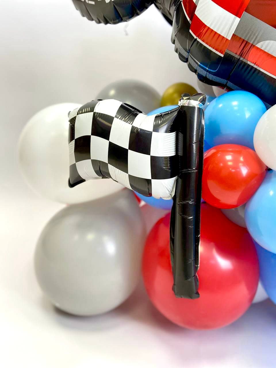 Композиция из Шаров «Машинка гоночная»