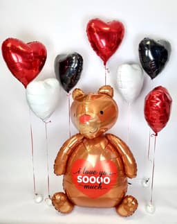 Композиция из шаров «Медвежонок Love»