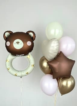 Композиция из шаров «Мишка-игрушка»