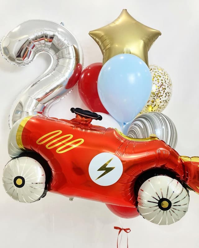 Композиция из Шаров «Мой маленький гонщик» Композиция из Шаров «Мой маленький гонщик»