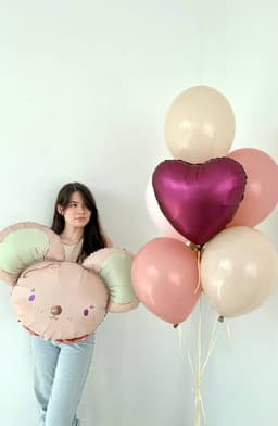 Композиция из шаров «Мышонок pink»