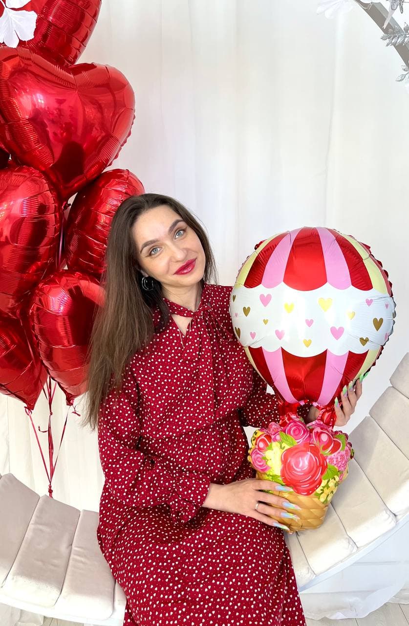 Композиция из шаров «На большом воздушном шаре»