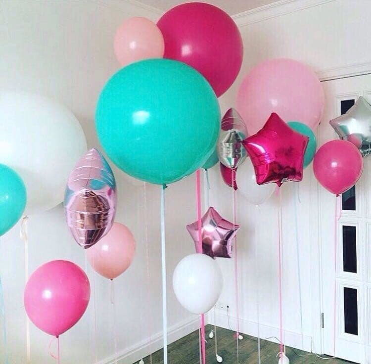 Композиция из шаров на грузах ''Bubble Gum"