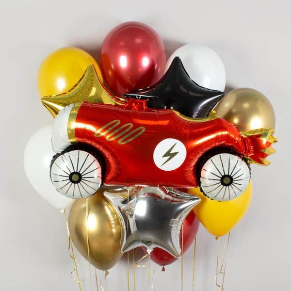 Композиция из шаров на грузах «Гоночный спорткар» Композиция из шаров на грузах «Гоночный спорткар»