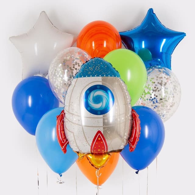 Композиция из Шаров на грузах «Космический корабль» Композиция из Шаров на грузах «Космический корабль»