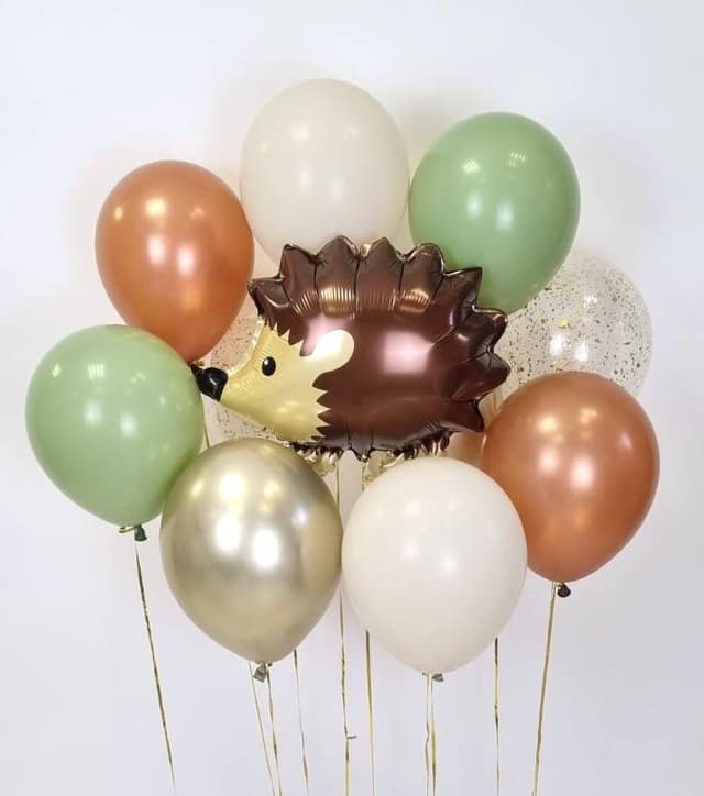 Композиция из шаров на грузах "Лесной ёж" Композиция из шаров на грузах "Лесной ёж"