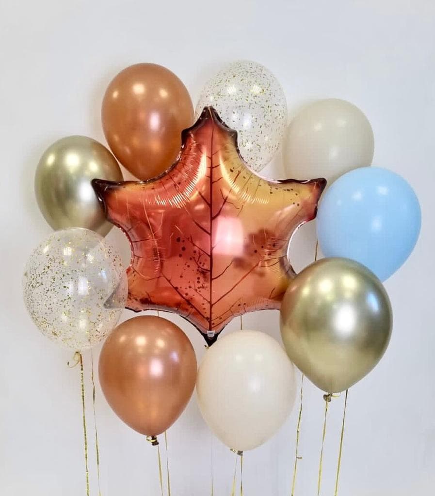 Композиция из шаров на грузах "Листопад"