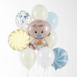 Композиция из шаров на грузах "Мой мальчик"