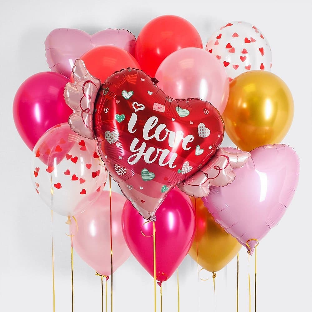 Композиция из Шаров на грузах «Моя любовь!»