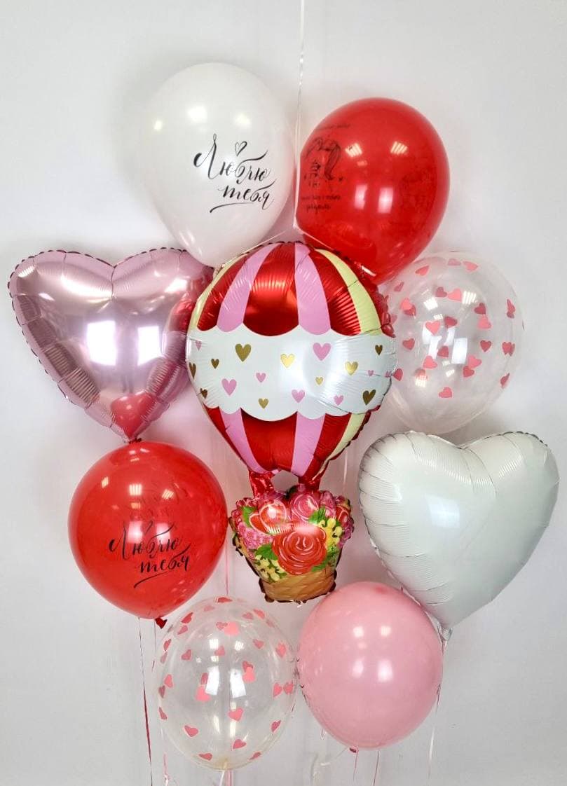Композиция из шаров на грузах «Воздушный шар»