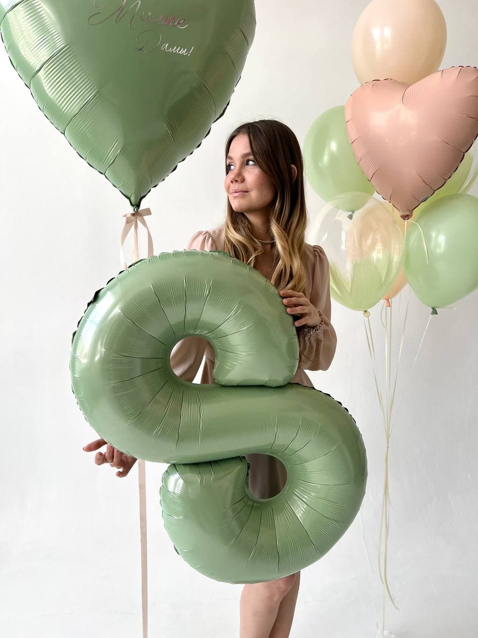 Композиция из шаров «Персиковый сорбет»