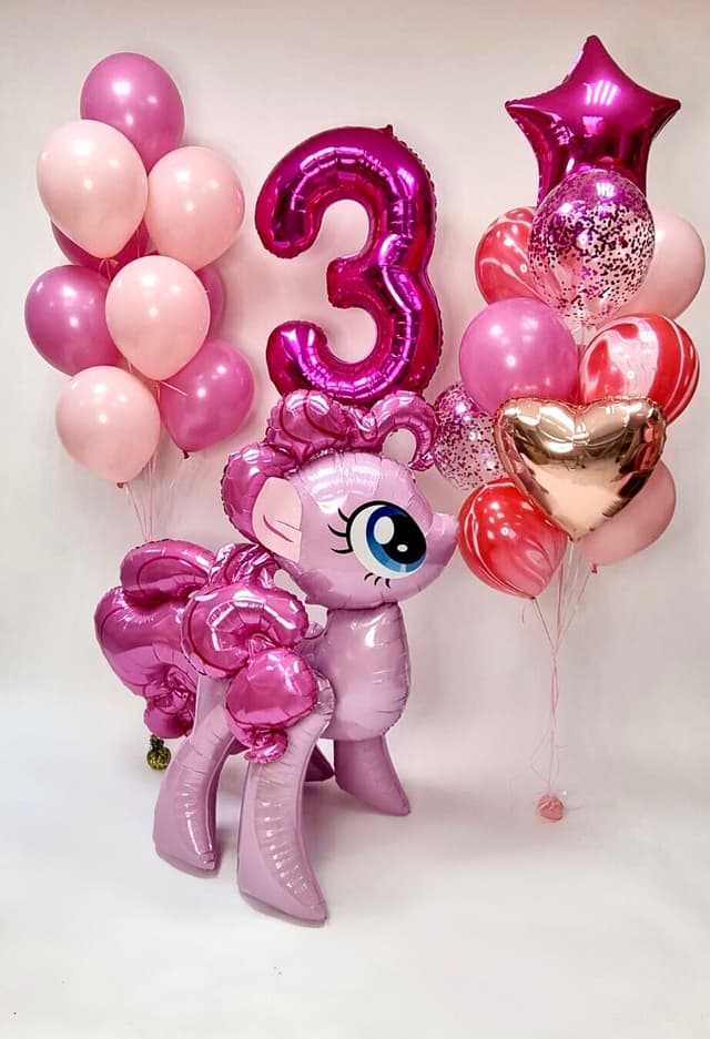Композиция из шаров "Pinkie Pie" Композиция из шаров "Pinkie Pie"