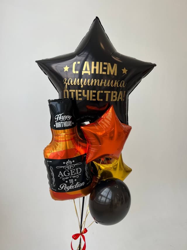 Композиция из шаров «Праздник с Виски» Композиция из шаров «Праздник с Виски»