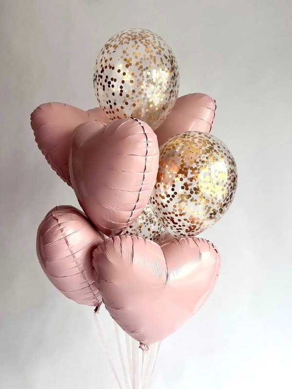 Композиция из шаров «Пудра»