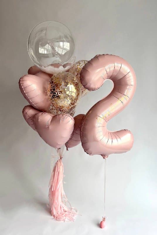 Композиция из шаров «Пудра» Композиция из шаров «Пудра»